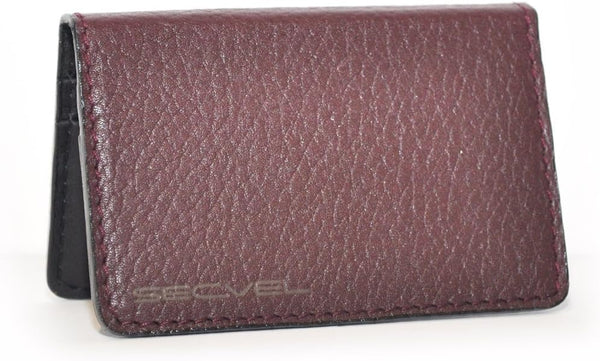 Brown Leather Secvel 4 Card RFID Safety Case