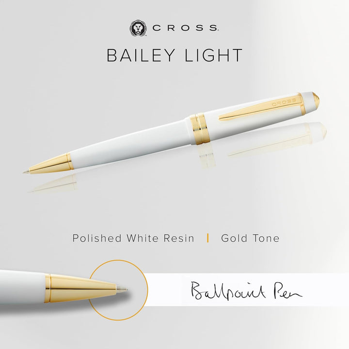Cross White Ballpoint Fine Nib Pen
