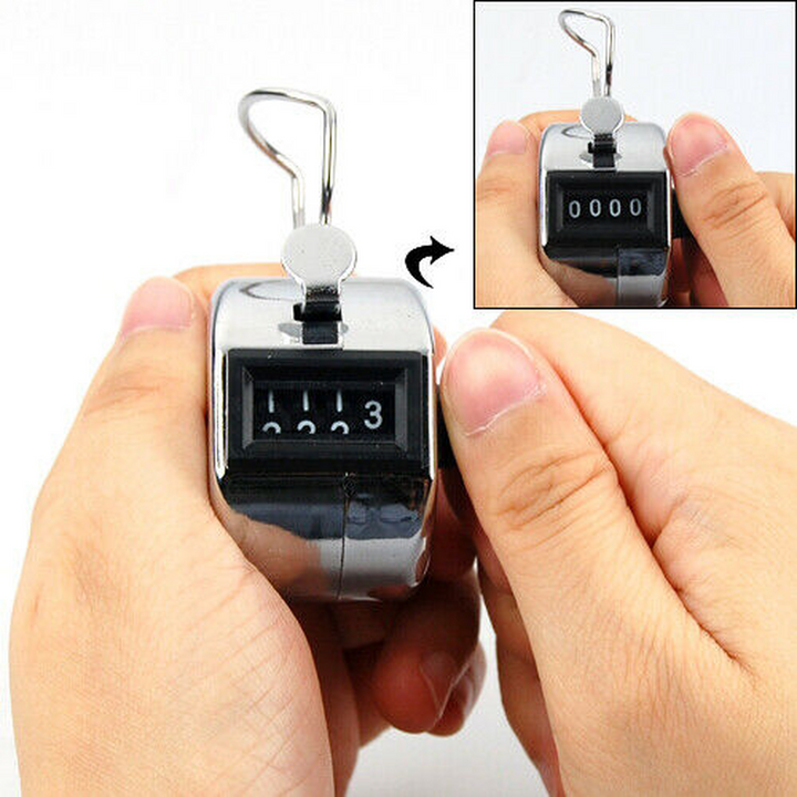 Metal 4 Digit Hand Tally Counter