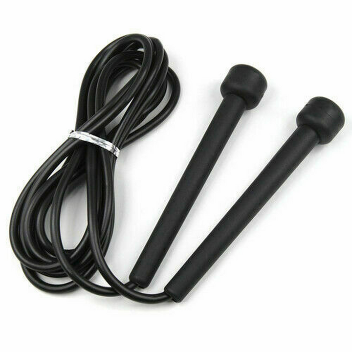 Black Nylon Gym Skipping Rope