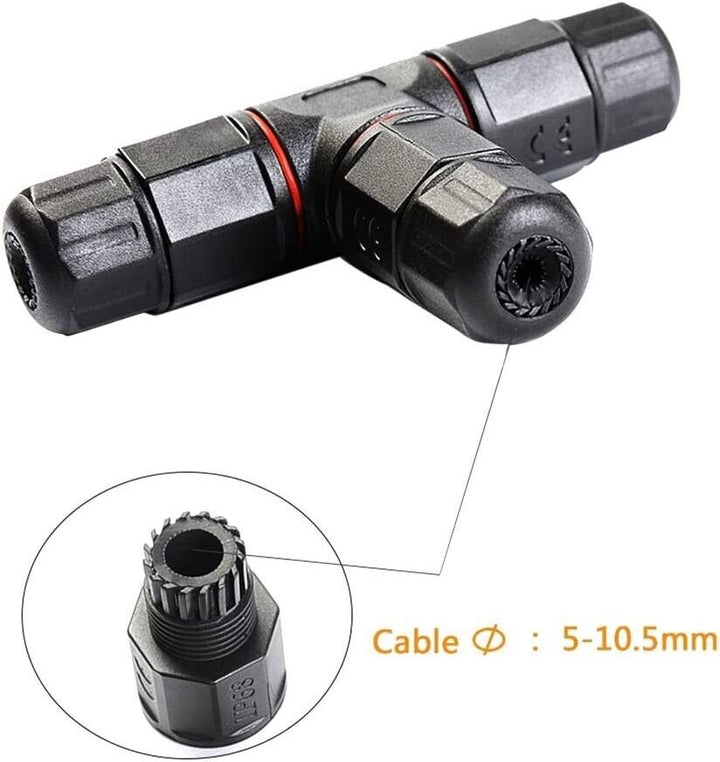 3 Way IP68 Waterproof Connector