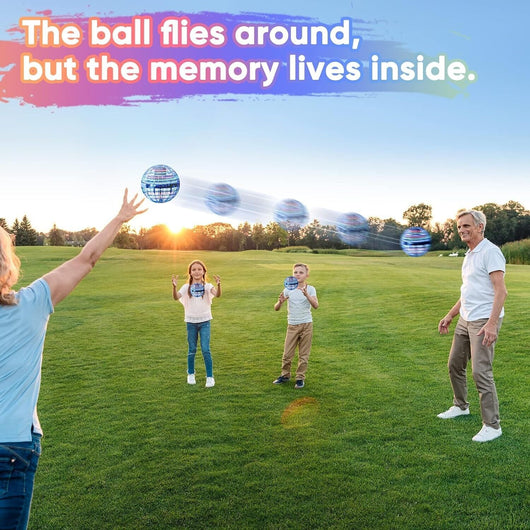 Blue LED Spinning Flying UFO Orb Ball