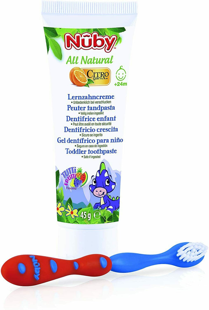 Nuby Children's Toothpaste Toothbrush Set