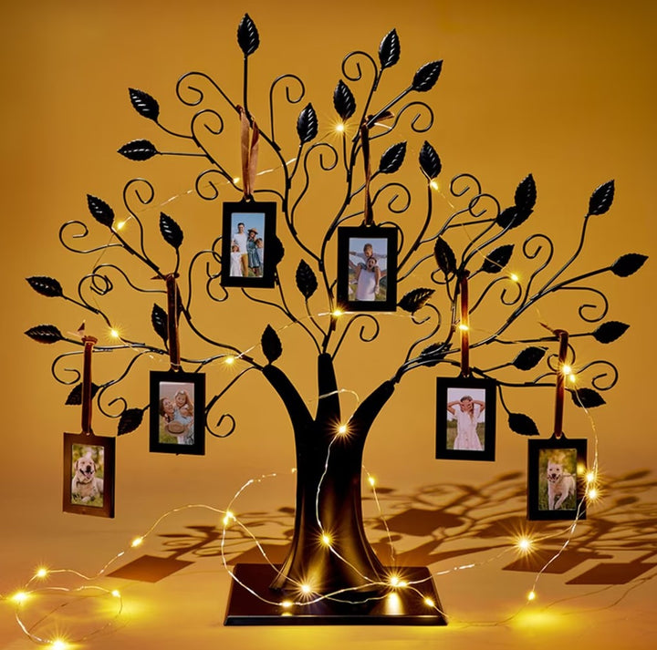 Family Tree Photo Frame & 6 Hanging Picture Frames
