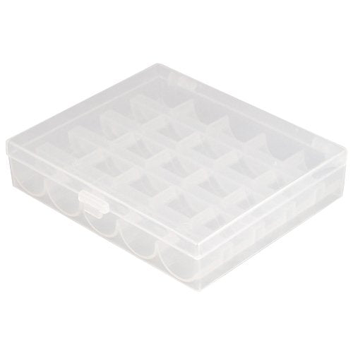 25 Clear Compartment Bobbin Thread Holder Box