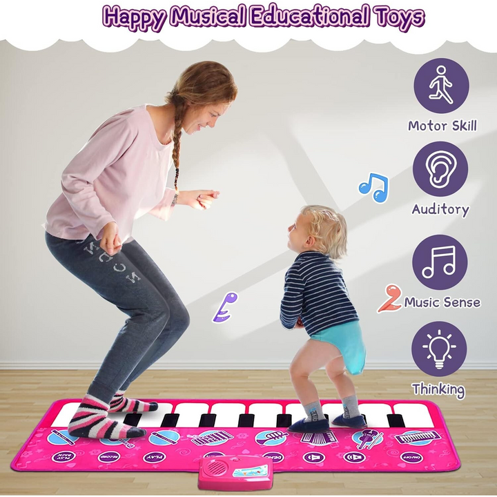 Giant Pink Piano Play Mat
