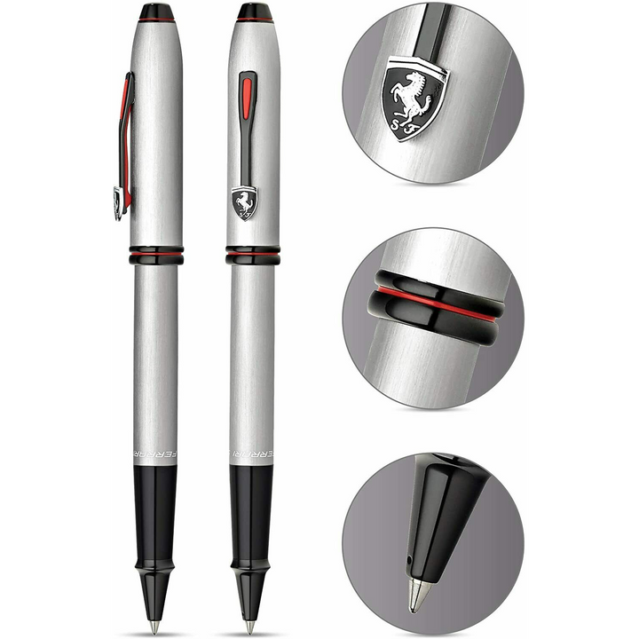 Cross Townsend Scuderia Brushed Platinum Ballpoint Pen
