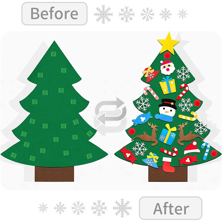 DIY Felt Christmas Tree Decorations