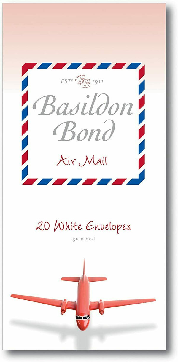 20 White Gummed Airmail Envelopes