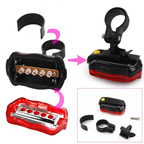21 LED Waterproof Front & Back Bike Light Set