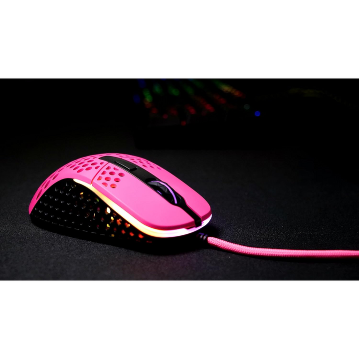 Cherry Pink XTRFY M4 RGB Wired Computer Mouse