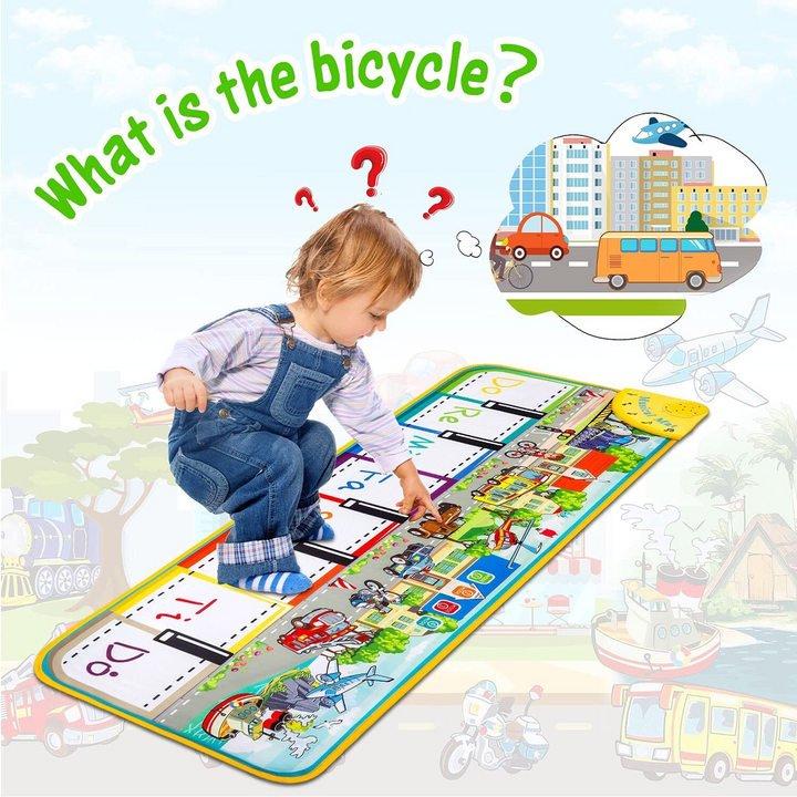 Giant Piano Play Mat Writing