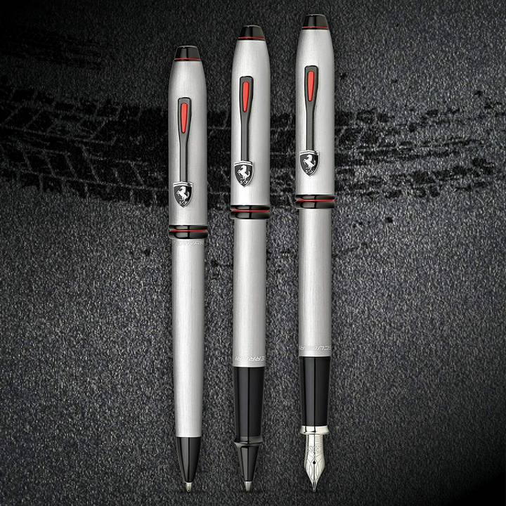 Cross Townsend Scuderia Brushed Platinum Ballpoint Pen