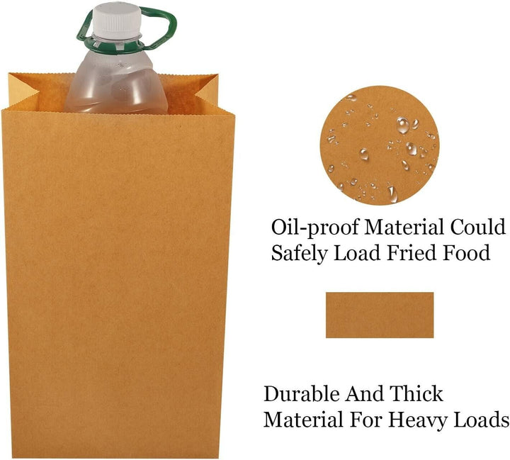 60 Brown Paper 27cms Craft Bags