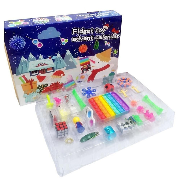 Blue Kids Christmas Advent Calendar