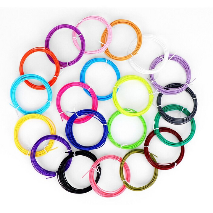 20 Pack Coloured 3D Pen Refill Strips