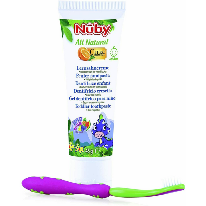 Nuby Children's Toothpaste Toothbrush Set