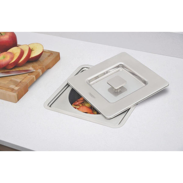 Tramontina 5L Square Kitchen Worktop Inset Bin