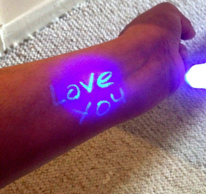 2 Blue UV Security Maker Pens