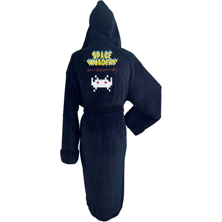Hooded Space Invaders Dressing Gown