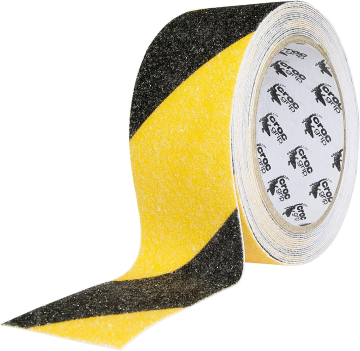 5m Croc Grip Yellow & Black Anit-Slip 48mm Tape Roll