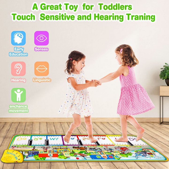 Giant Piano Play Mat Writing