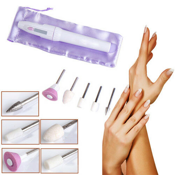 5 Bit Electric Manicure Pedicure Drill Kit
