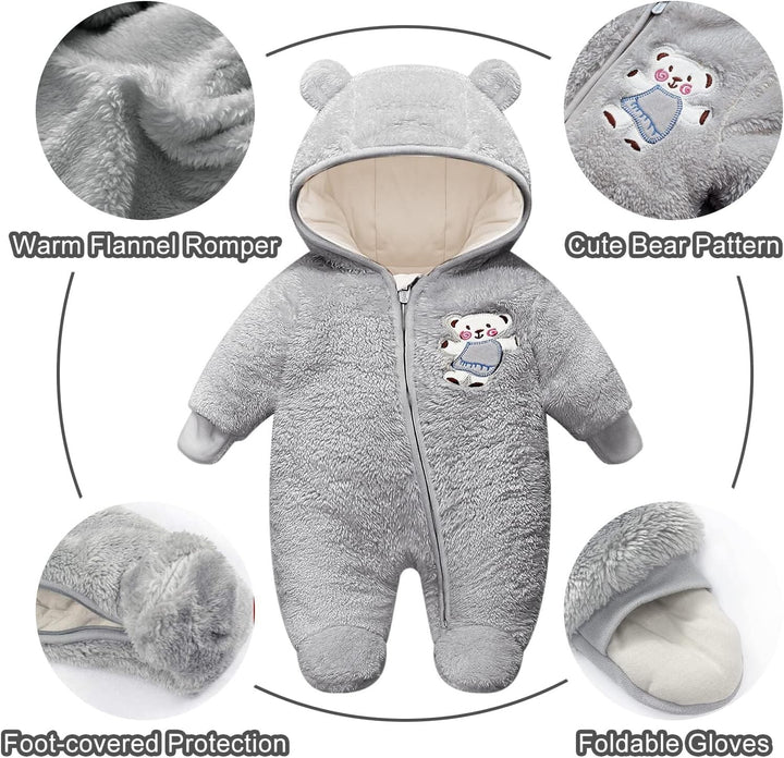 Vine Grey 3-6 Months Baby Jumpsuit