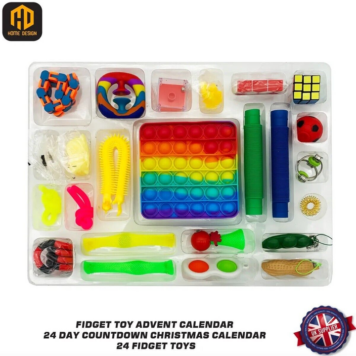 Blue Kids Christmas Advent Calendar