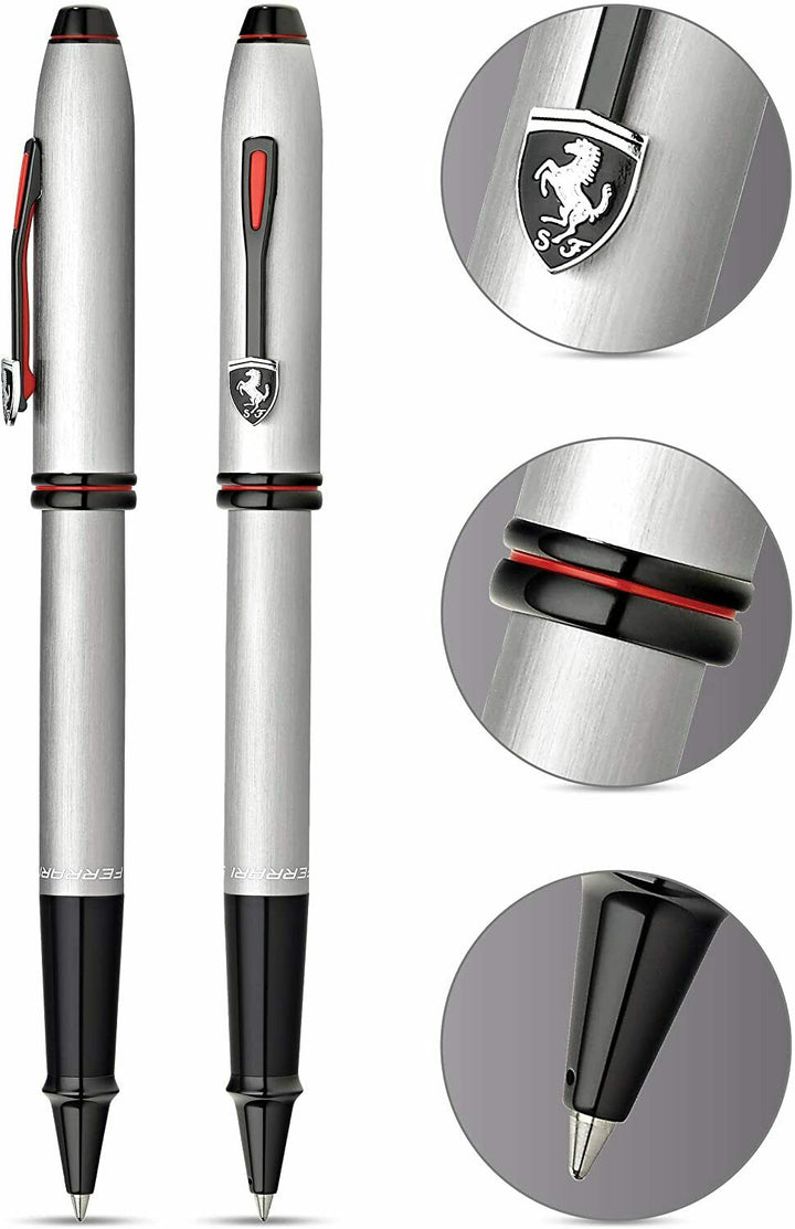 Cross Townsend Scuderia Brushed Platinum Ballpoint Pen