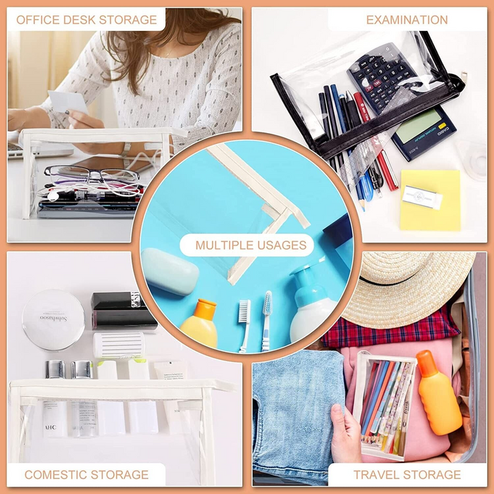 2 Clear Pencil Cases