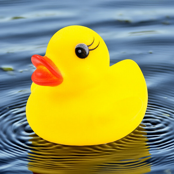 10 Mini Yellow Bathtime Rubber Ducks