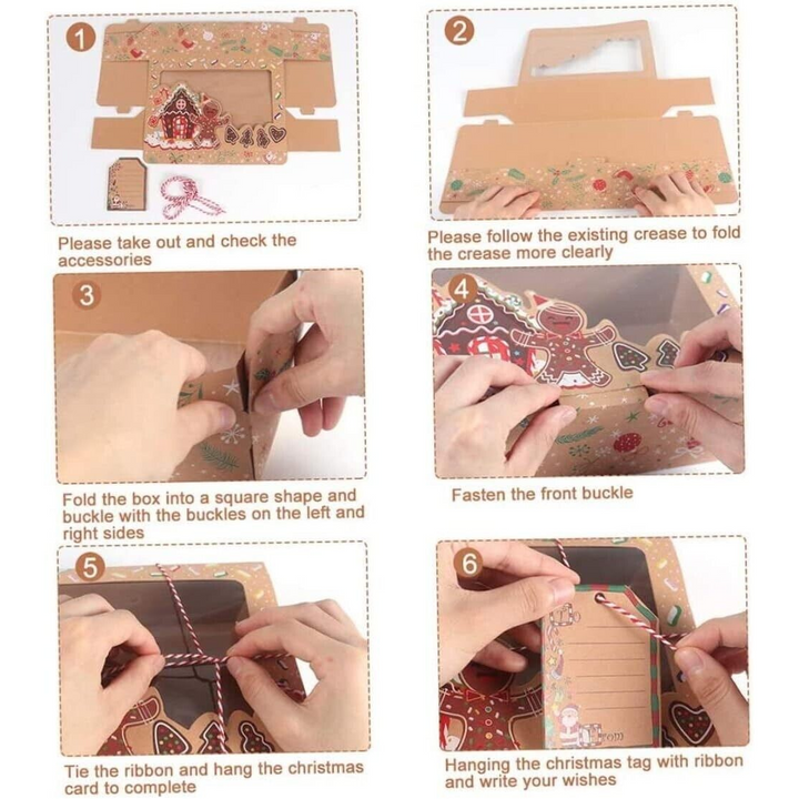 12 Christmas Cookie Cardboard Box Set