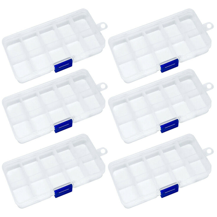 10 Compartment Plastic Craft Storage Box