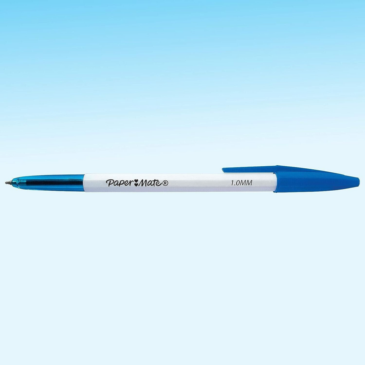 50 Papermate Blue 1.0mm Ballpoint Pens