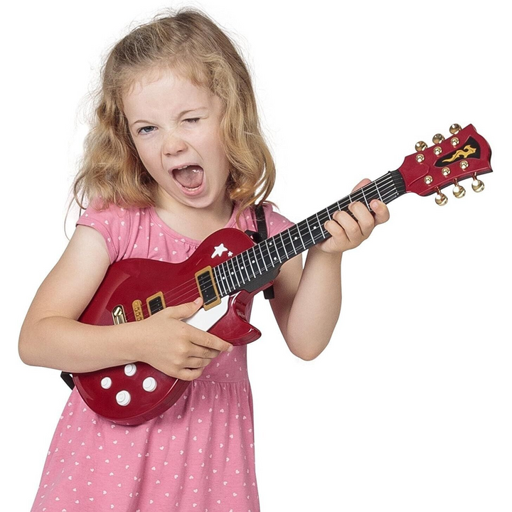 Red Kids Rock Guitar Toy