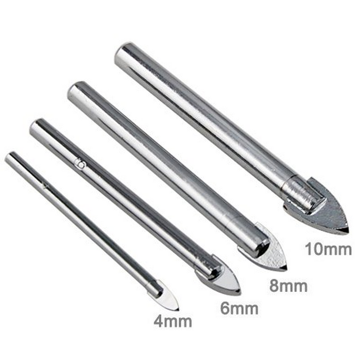 4 Piece Ceramic Tile Drill Bit Set