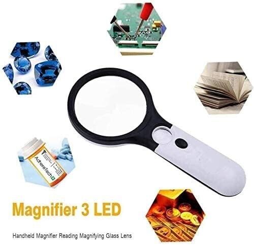 3x/45x Magnifier Glass