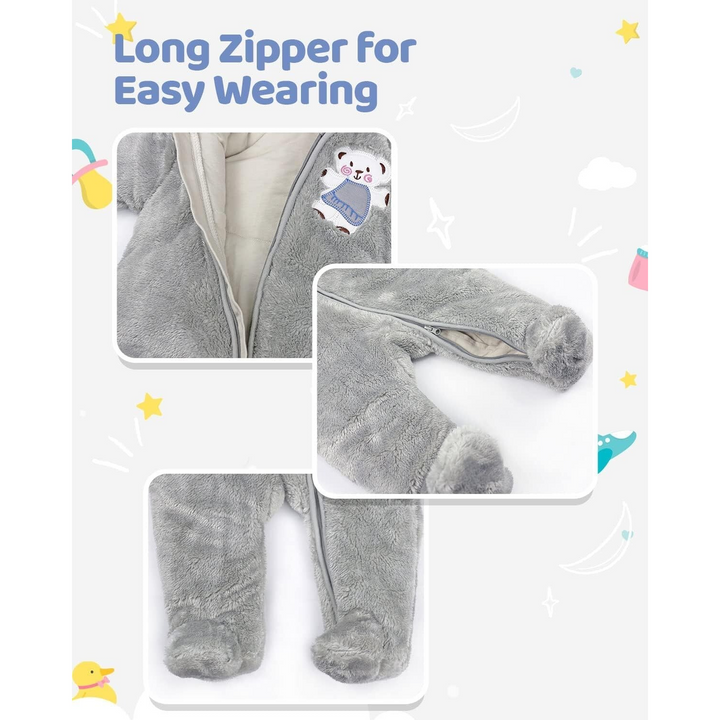 Vine Grey 3-6 Months Baby Jumpsuit