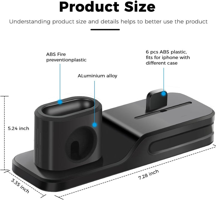 Silicone 3 in 1 Charging Stand