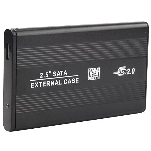 Black Metal 2.5" Sata External Disk Case