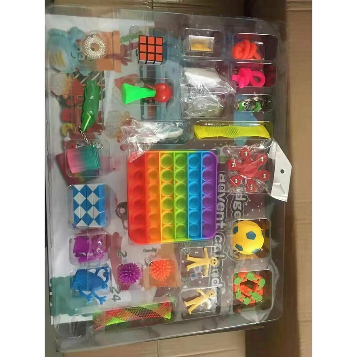 Blue Kids Christmas Advent Calendar