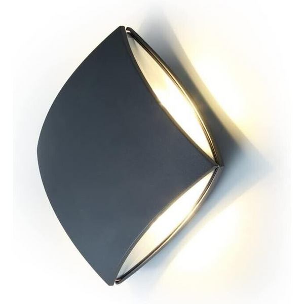 Lutec LED 4000K Wall Light Grey