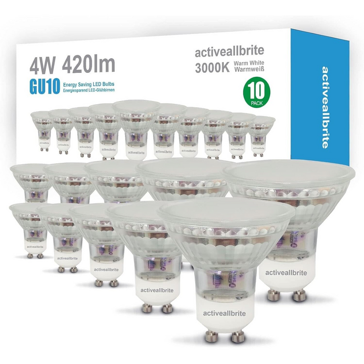 20 Pack GU10 Light Bulbs