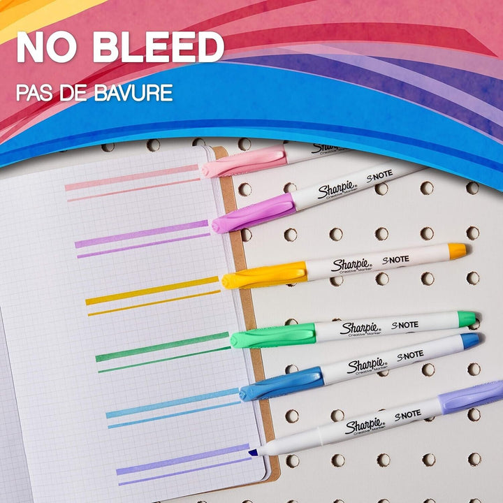 4 Sharpie S-Note Pastel Highlighters