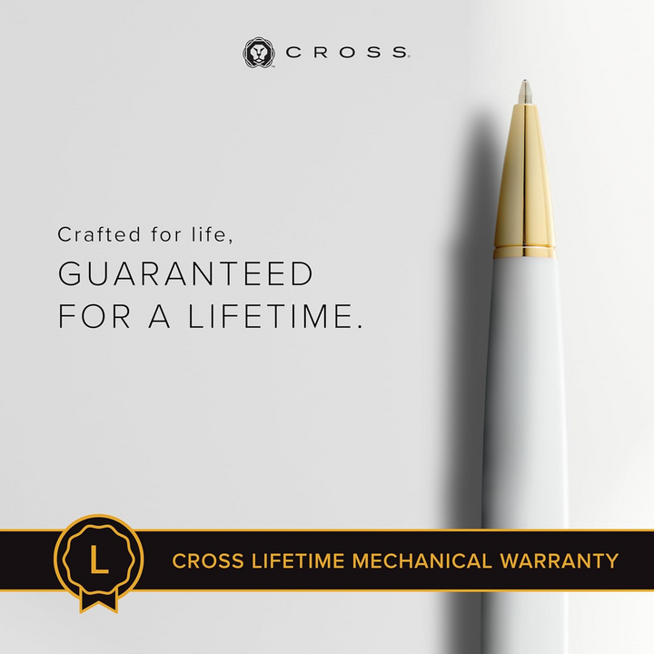 Cross White Ballpoint Fine Nib Pen