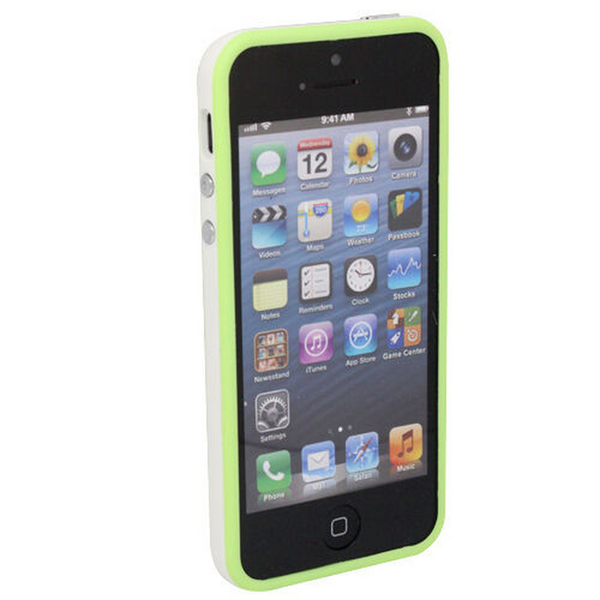 iPhone 5 Green Bumper Phone Case