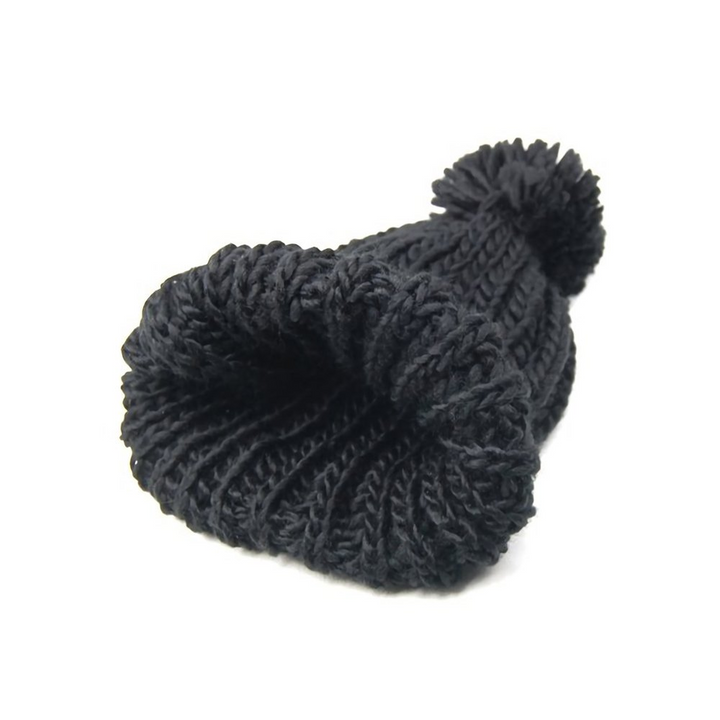 Oversized Knitted Beanie Bobble Hat