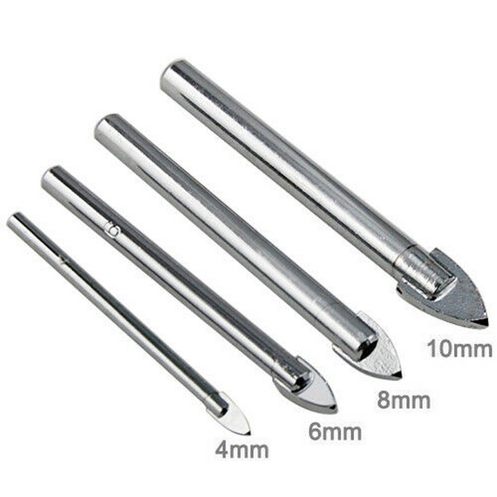 4 Piece Ceramic Tile Drill Bit Set