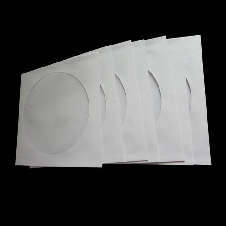 100 CD/DVD Clear Window Wallet Sleeves